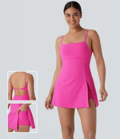 Mini Dresses|Active Dresses<HALARA 2-in-1 Pocket Mini Pickleball Active Slip Dress