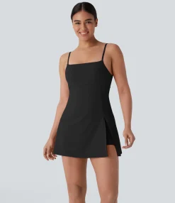 Mini Dresses|Active Dresses<HALARA 2-in-1 Pocket Mini Pickleball Active Slip Dress
