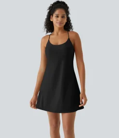 Dresses|Mini Dresses<HALARA 2-in-1 Pocket Mini Slip Yoga Active Dress-Easy Peezy Edition