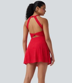 Active Dresses|Dresses<HALARA Lace 2-in-1 Mini Dance Active Dress with Pockets-Easy Peezy