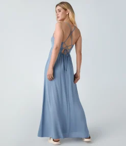Maxi & Midi Dresses|Dresses<HALARA Lace Up Pocket Flowy Maxi Slip Dress