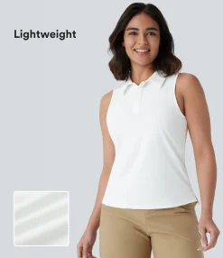 Tank Tops & Camis|Tank Tops<HALARA Lightweight Polo Neck Hem Golf Tank Top