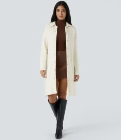 Dresses|Maxi & Midi Dresses<HALARA Long Sleeve Belted Midi Casual Dress