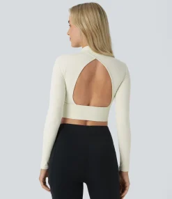Yoga Tops<HALARA Long Sleeve Cropped Yoga Top