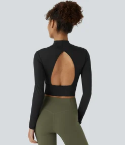 Yoga Tops<HALARA Long Sleeve Cropped Yoga Top