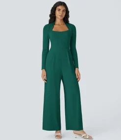 Jumpsuits<HALARA Long Sleeve Wide Leg Jumpsuit