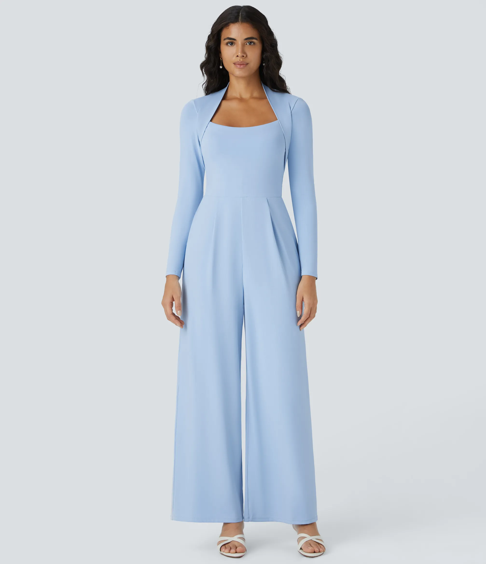 Jumpsuits<HALARA Long Sleeve Wide Leg Jumpsuit