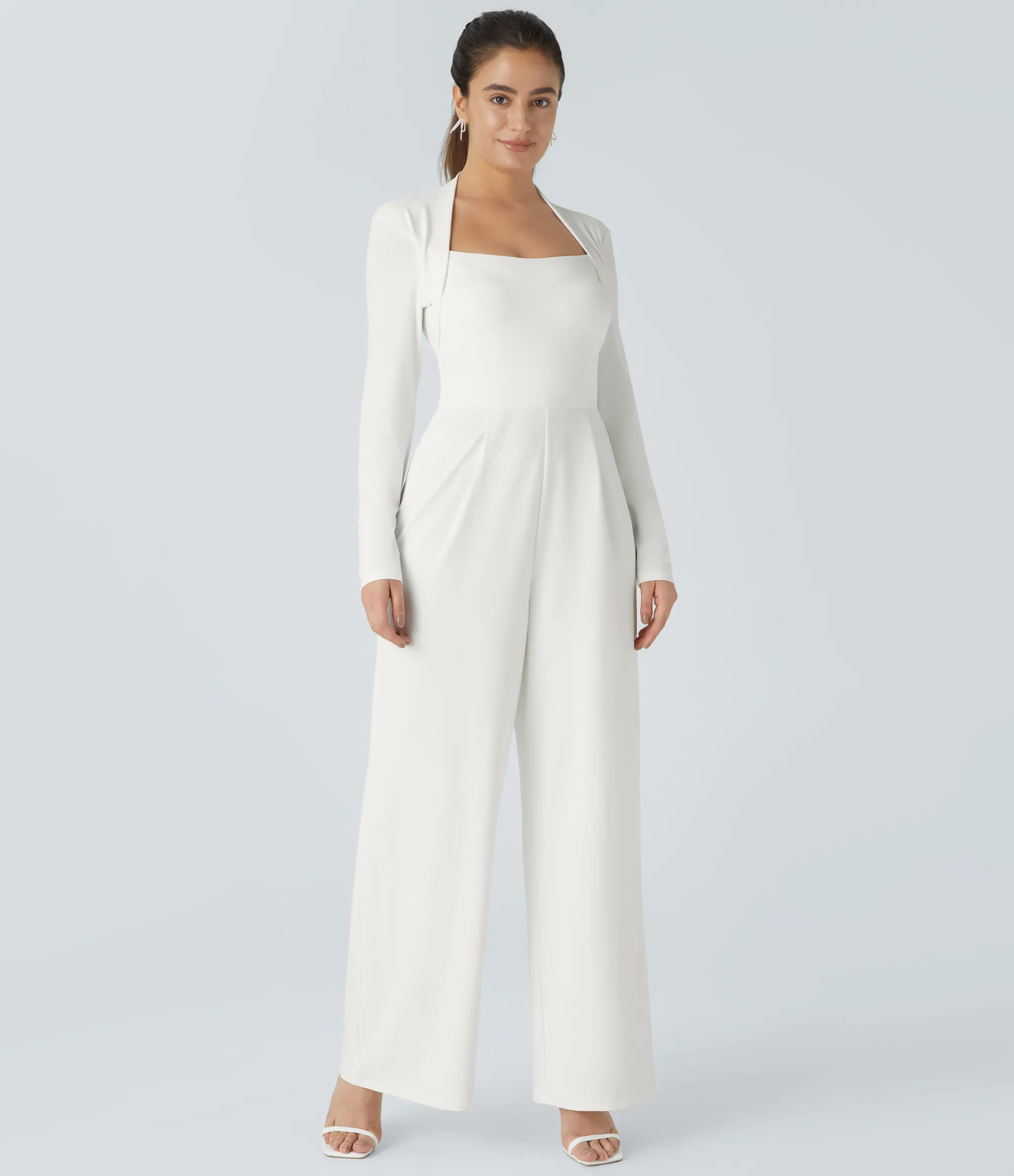 Jumpsuits<HALARA Long Sleeve Wide Leg Jumpsuit