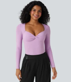 Bodysuits<HALARA Long Sleeve Work Bodysuit
