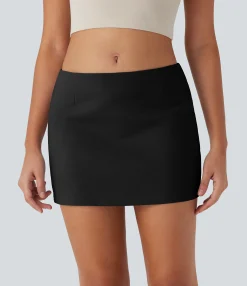 Skirts<HALARA Low Rise 2-in-1 A Line Mini Casual Skirt
