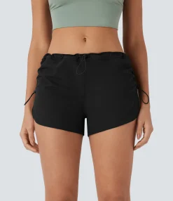 Active Shorts<HALARA Low Rise Pocket Curved Hem Casual Shorts