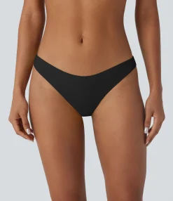 Beachwear<HALARA Low Rise Solid Bikini Bottom Swimsuit