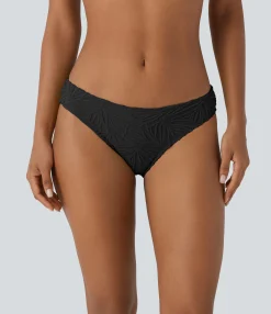 Beachwear<HALARA Low Rise Texture Jacquard Bikini Bottom Swimsuit