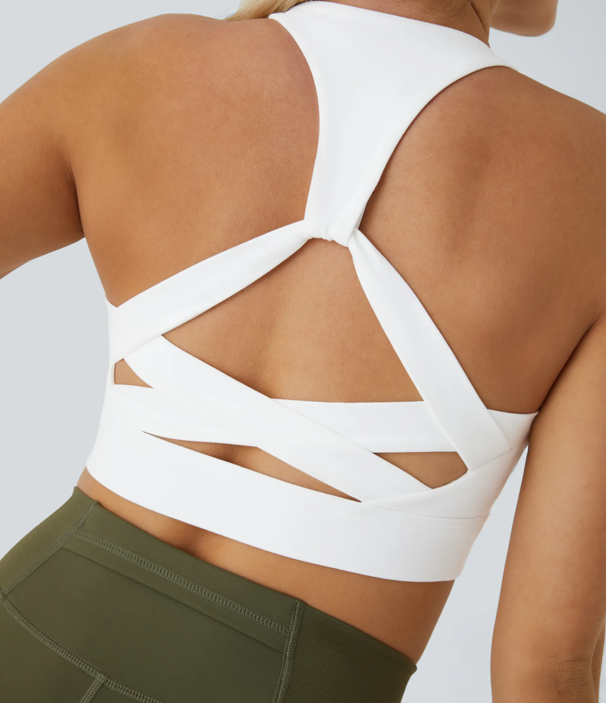 Yoga Tops|Sports Bras<HALARA Low Support Racerback Yoga Sports Bra