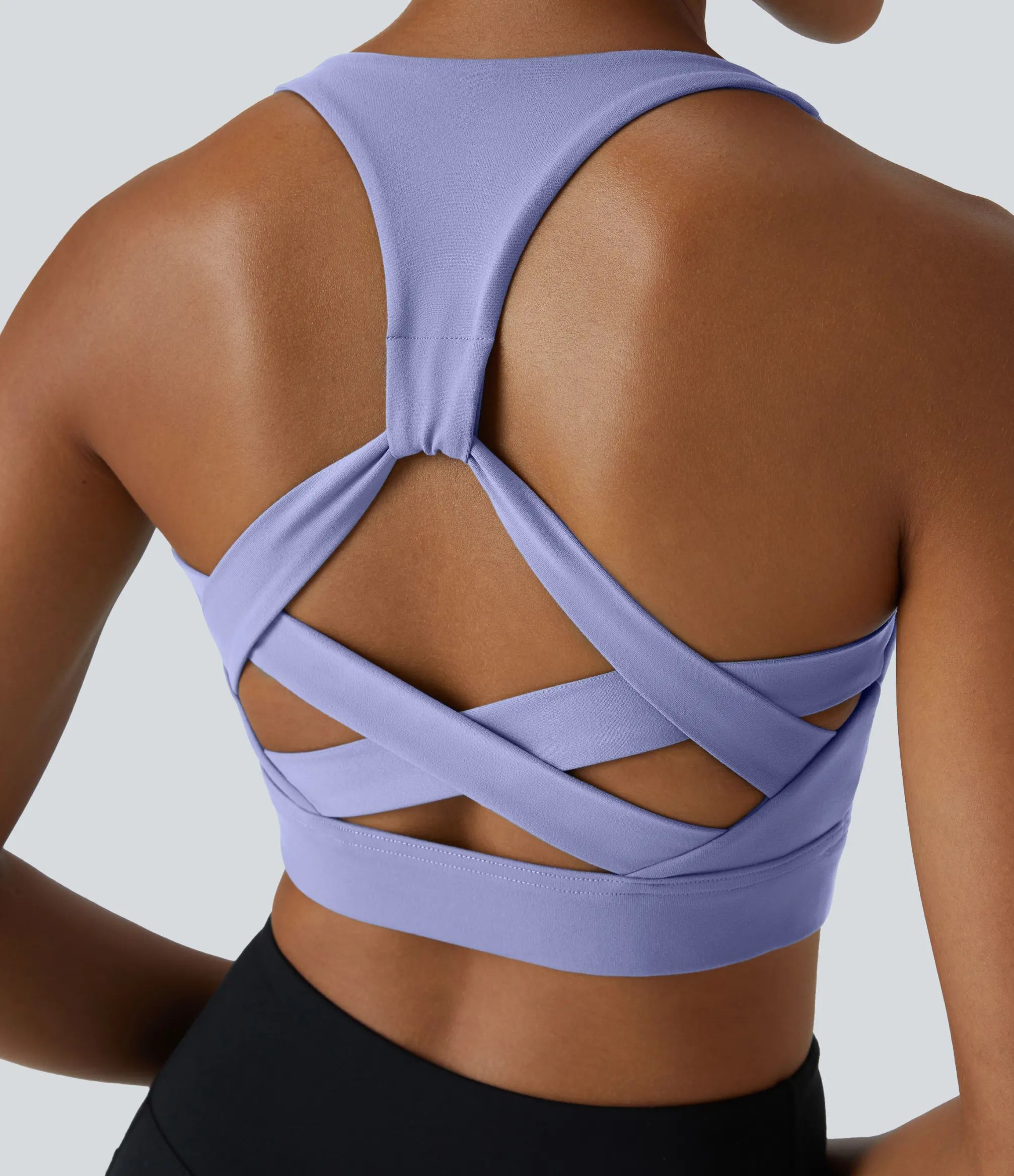 Yoga Tops|Sports Bras<HALARA Low Support Racerback Yoga Sports Bra