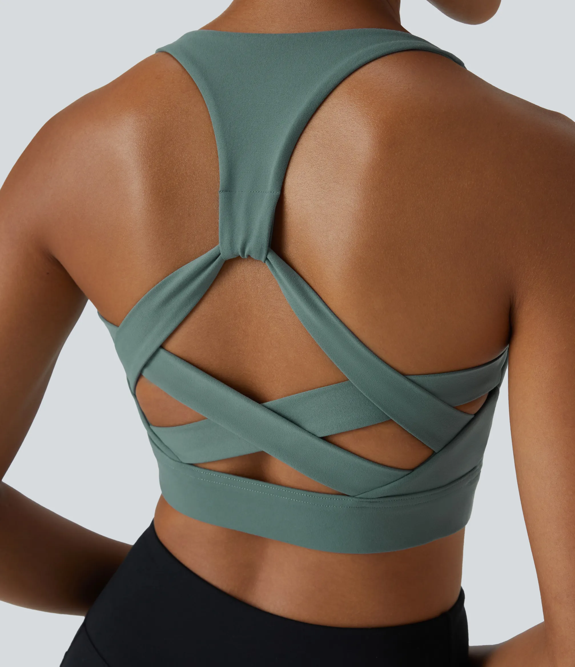 Yoga Tops|Sports Bras<HALARA Low Support Racerback Yoga Sports Bra