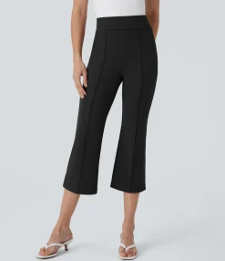 High-Waisted Pants|Skinny Pants<HALARA Mid High Waisted Capri Bootcut Casual Pants