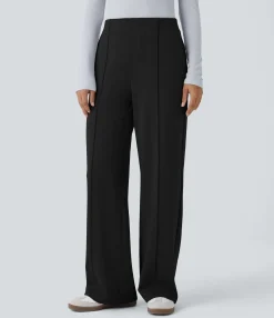 High-Waisted Pants|Work Pants<HALARA Mid High Waisted Pocket Work Pants
