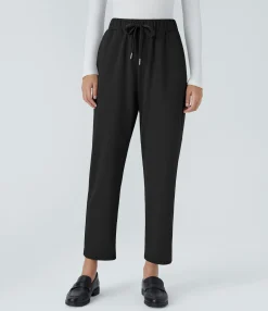 Pants|Halara Flex™ Pant<HALARA Mid Rise Drawstring Pocket Work Pants
