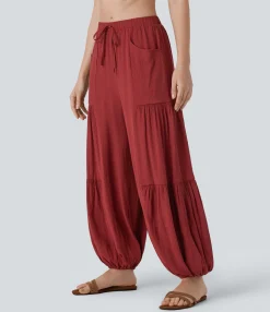 Joggers|Joggers<HALARA Mid Rise Drawstring Pocket Relax Joggers