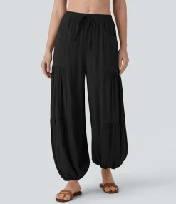 Joggers|Joggers<HALARA Mid Rise Drawstring Pocket Relax Joggers