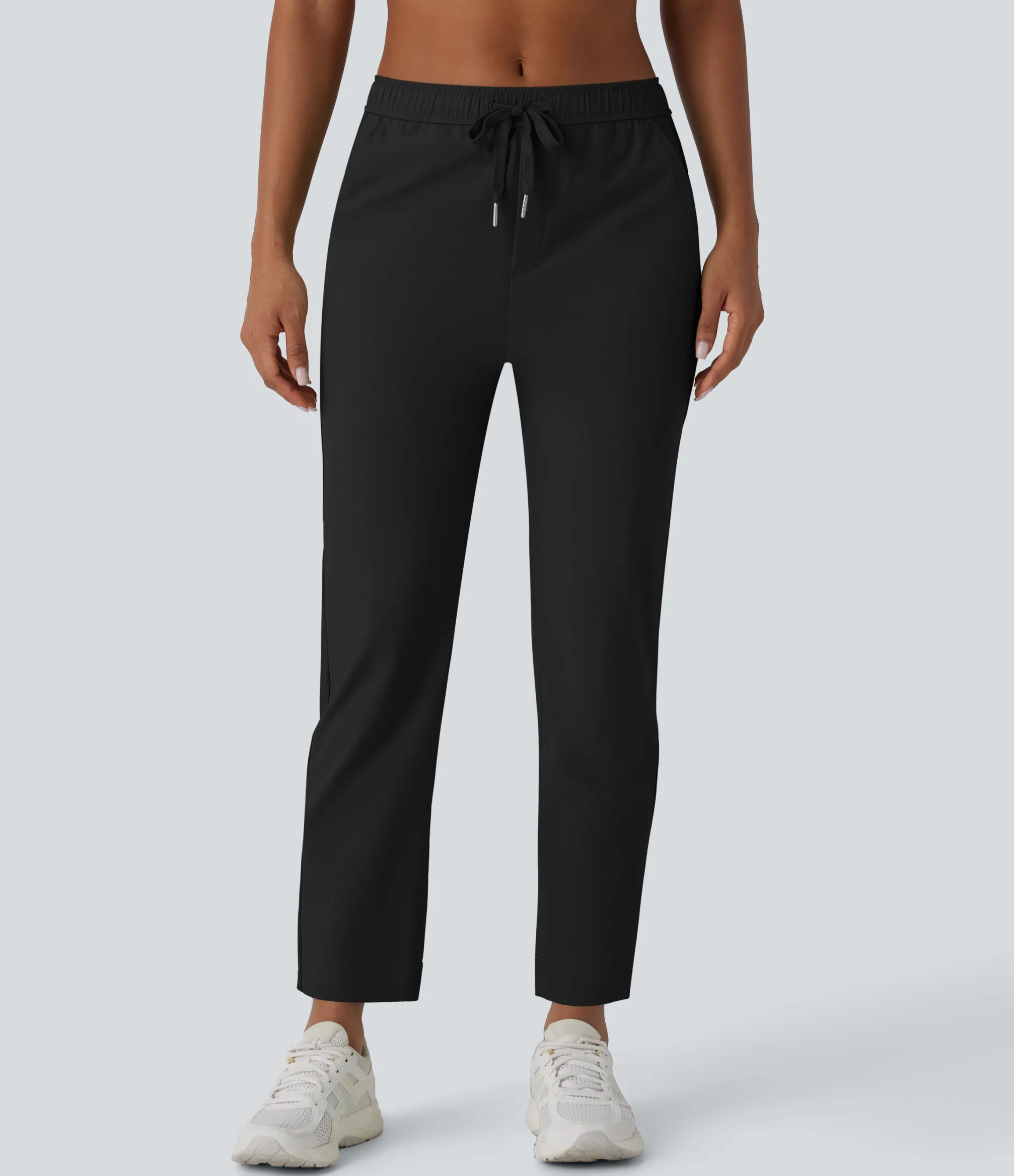 Pants<HALARA Mid Rise Drawstring Pocket Training Pants