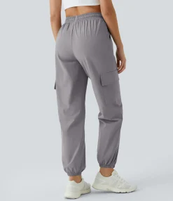 Cargo Pants|Joggers<HALARA Mid Rise Drawstring Pocket Casual Cargo Joggers