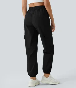 Cargo Pants|Joggers<HALARA Mid Rise Drawstring Pocket Casual Cargo Joggers