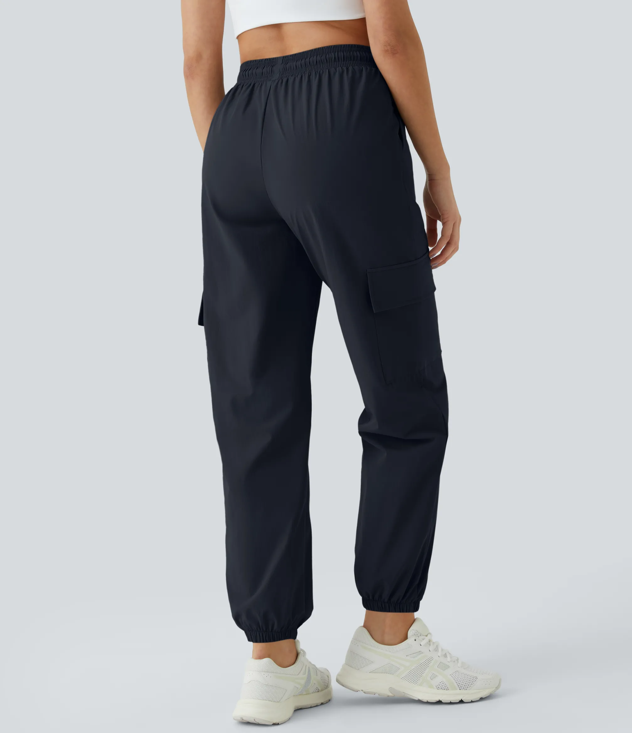 Cargo Pants|Joggers<HALARA Mid Rise Drawstring Pocket Casual Cargo Joggers
