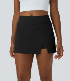 Mini Skirts|Skirts<HALARA Mid Rise Hem 2-in-1 Skirt
