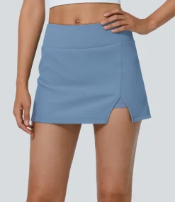 Mini Skirts|Skirts<HALARA Mid Rise Hem 2-in-1 Skirt