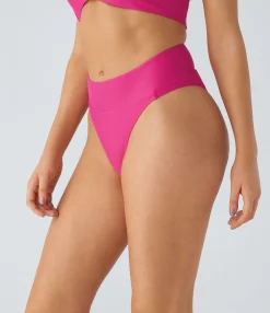 Beachwear<HALARA Mid Rise High Cut Bikini Bottom Swimsuit