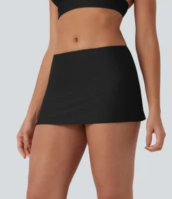 Beachwear<HALARA Mid Rise 2-in-1 Bikini Skirt Swimsuit