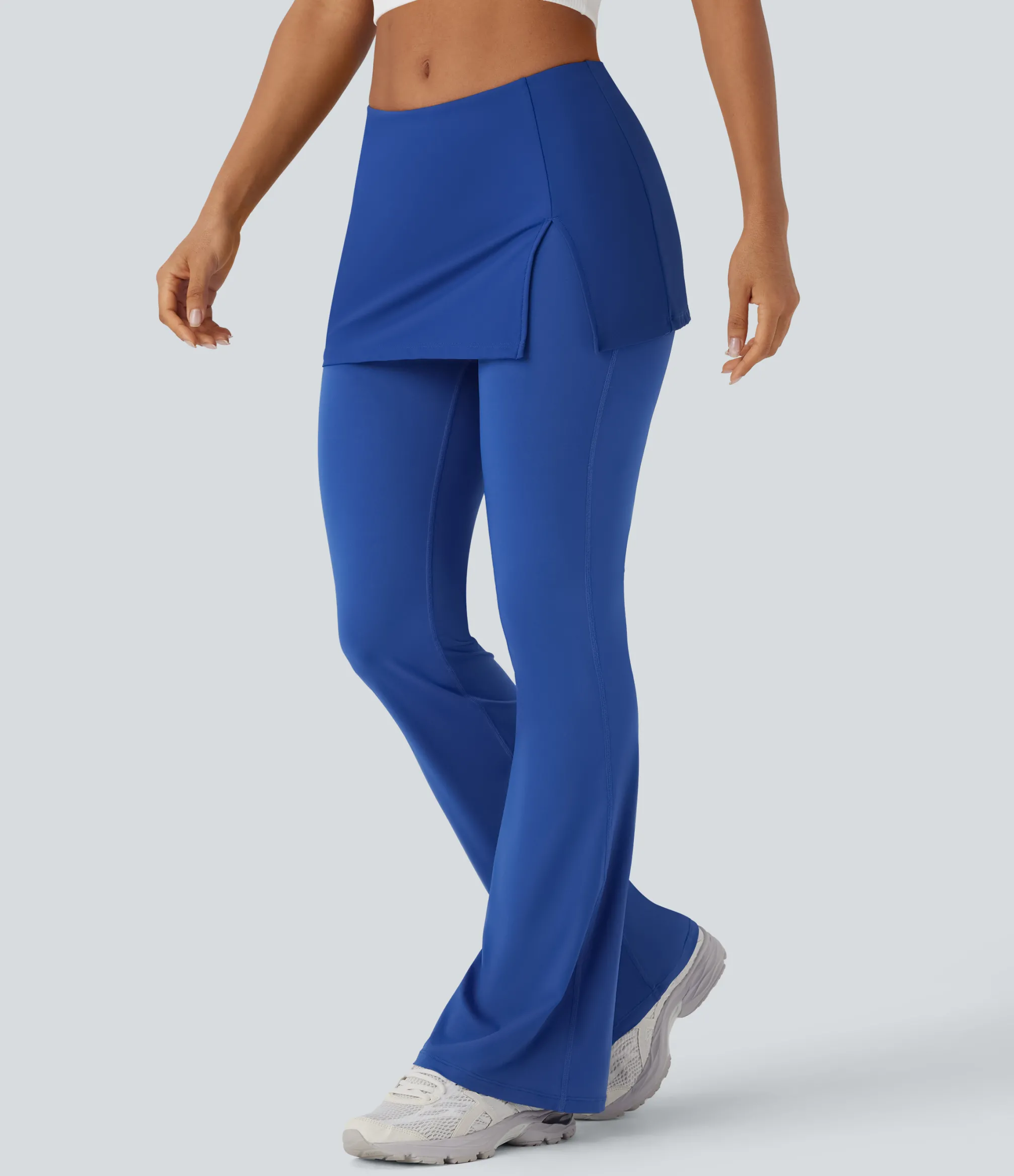 Pants<HALARA Mid Rise 2-in-1 Cool Touch Yoga Bootcut Pants