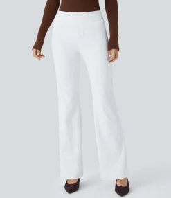 Skinny Pants|Work Pants<HALARA Mid Rise Pocket Work Pants