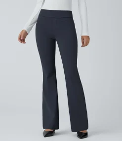 Skinny Pants|Work Pants<HALARA Mid Rise Pocket Work Pants