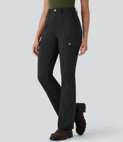Cargo Pants|Pants<HALARA Mid Rise Pockets Hiking Cargo Bootcut Pants