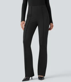 Work Pants|Pants<HALARA Mid Rise Tummy Control Work Bootcut Pants