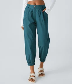 Joggers|Joggers<HALARA Mid Rise Zipper Pocket Casual Cotton Joggers