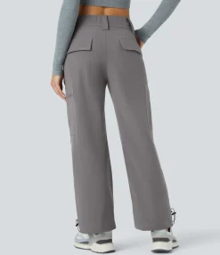 Pants|Cargo Pants<HALARA Mid Rise Zipper Pockets Casual Cargo Joggers