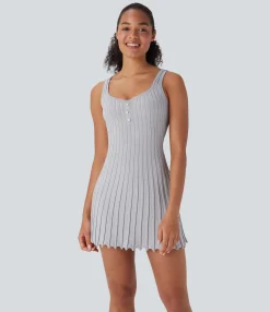 Sweaters|Dresses<HALARA Mini Casual Sweater Tank Dress