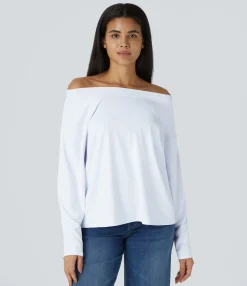 Casual Tops<HALARA Off Shoulder Long Sleeve Casual Top