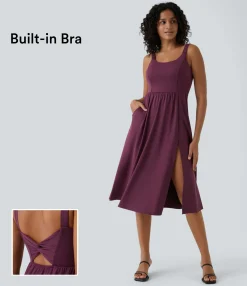 Maxi & Midi Dresses|Dresses<HALARA Padded Midi Casual Dress