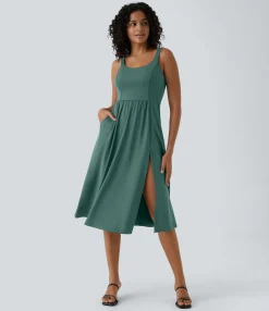 Maxi & Midi Dresses|Dresses<HALARA Padded Midi Casual Dress