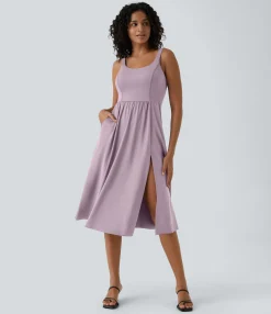 Maxi & Midi Dresses|Dresses<HALARA Padded Midi Casual Dress
