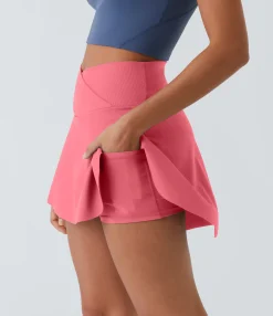 Active Skirts|Mini Skirts<HALARA Patitoff™ Flow Pet Hair Resistant Crossover Pocket 2-in-1 Activity Skirt-Lucid