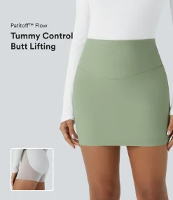 Mini Skirts|Casual Skirts<HALARA Patitoff™ Flow Pet Hair Resistant High Waisted Tummy Control Butt Lifting 2-in-1 Bodycon Mini Casual Skirt
