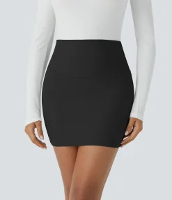 Mini Skirts|Casual Skirts<HALARA Patitoff™ Flow Pet Hair Resistant High Waisted Tummy Control Butt Lifting 2-in-1 Bodycon Mini Casual Skirt
