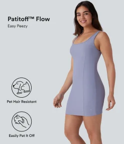 Bodycon Dresses|Mini Dresses<HALARA Patitoff™ Flow Pet Hair Resistant Bodycon Mini Yoga Active Dress-Easy Peezy Edition