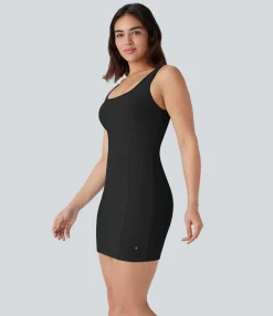Bodycon Dresses|Mini Dresses<HALARA Patitoff™ Flow Pet Hair Resistant Bodycon Mini Yoga Active Dress-Easy Peezy Edition